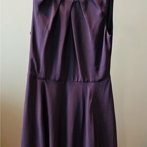 Express Elegant Deep Purple Sleeveless Dress